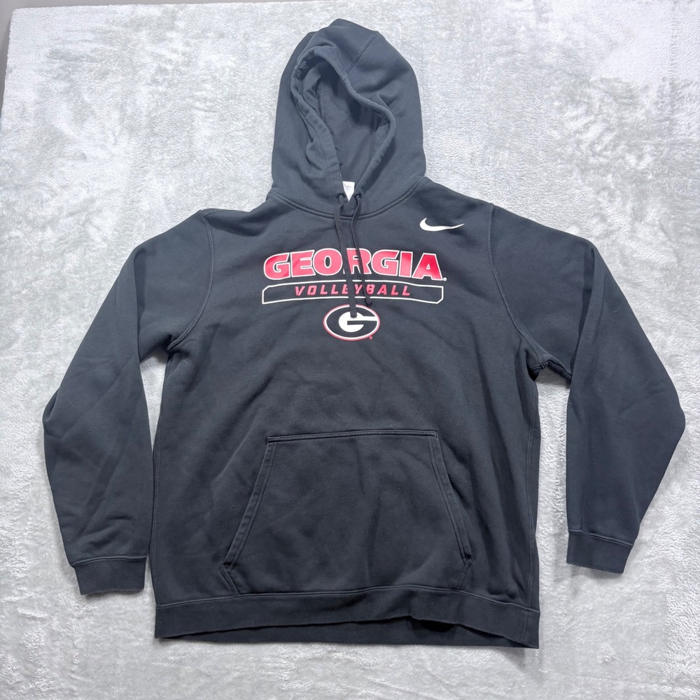 Nike Hoodie Men XL Black Georgia‎ Bulldogs Volleyball Pullover Sweatshirt
